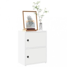 Gossi biblioteca, alb, 40x24x52 cm, lemn prelucrat