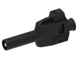 Conector banană 4mm 20A negru izolat 54mm ELECTRO-PJP 1068-PRO-N