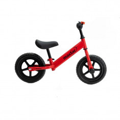 Bicicleta Maxtar pentru copii fara pedale Sebra, roti 12", rosu