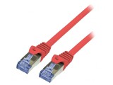 Patch Cord S/FTP Cat6a LSZH Roșu 10m 26AWG, Logilink