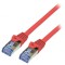 Patch Cord S/FTP Cat6a LSZH Roșu 10m 26AWG
