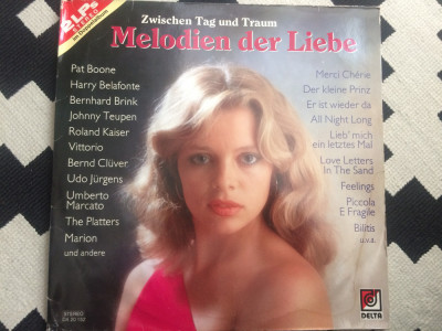 melodiile iubirii melodien der liebe dublu 2 disc vinyl selectii muzica pop VG+ foto