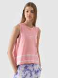 Top cu imprimeu pentru fete - roz somon, 4F Sportswear