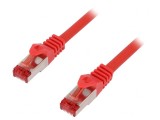 Patch cord S/FTP Cat6 LSZH roșu 1,5m, Logilink