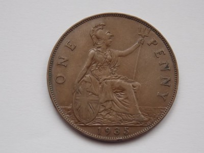 ONE PENNY 1935 GBR foto