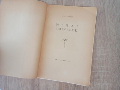 N. PETRASCU - MIHAI EMINESCU, 1934 foto