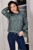 E777-12 Pulover gros cu maneci lungi si decolteu rotund, S/M