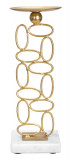 Suport pentru lumanare Bubbles, Mauro Ferretti, &Oslash; 10x27 cm, fier, auriu