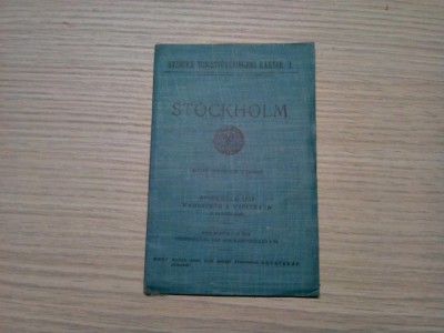 STOCKHOLM - SVENSKA TURISTFORENINGENS KARTA OFVER - Stockholm, 1916 foto