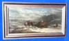 Tablou WILIAH JAMES MULLER (1812 - 1845 ) _ peisaj hibernal iarna _ pictura arta, Peisaje, Ulei, Altul