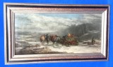 Cumpara ieftin tablou WILIAH JAMES MULLER (1812 - 1845 ) _ peisaj hibernal iarna _ pictura arta