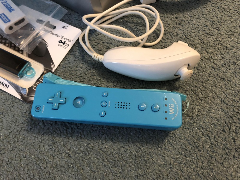 おもちゃ Wii Consola Nintendo Wii Modata (50 Jocuri), Maneta, Nunchuck, Volan