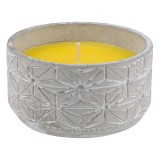Lumanare citronella anti tantari in ghiveci de ceramica gri,825 g