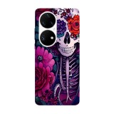 Husa compatibila cu Huawei Nova 8i model Calavera skull, Silicon, TPU, Viceversa, Transparent, Carcasa