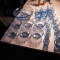 LOT: bol din sticla cu diametrul de 24 cm, 6 castronase 11cm, 6 pahare tuica, 6 liquor, 6 vin