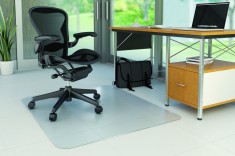 Covoras Pvc Transparent, Protectie Parchet/gresie, 120 X 90cm - Forma Dreptunghiulara, Q-connect foto