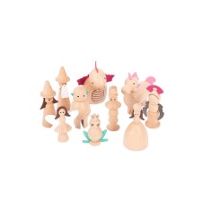Set 10 figurine din lemn Lumea Basmelor foto