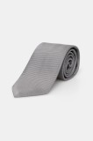 Eton cravata de mătase culoarea gri, A00031550