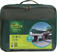 Kit plasa de umbrire, inele de inox, rezistenta UV, 3.6x3.6m, verde, Nortene, NRT2012346 foto