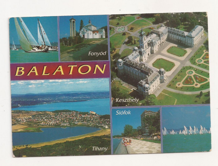 FA14 - Carte Postala- UNGARIA - Lacul Balaton, circulata 1996