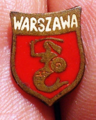 I.652 INSIGNA STICKPIN POLONIA VARSOVIA WARSZAWA h12mm email foto