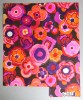 &quot;Thouviot de Coninck &amp; co&quot; design model floral pentru imprimeuri textile acuarela cca 1970, Flori, Altul