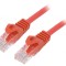 Patch cord roșu U/UTP Cat6 5m