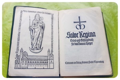 G464-Carte catolica-Rugaciuni si Cantece-SALVE REGINA-Festivalul INIMA LUI HRISTOS Speyer 1951-semnata holografic Joseph-Episcop, plina de cantece. foto