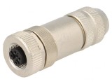 Mufă M12 5 PIN Mamă Profibus IP67 Dreaptă Pe Cablu 4A