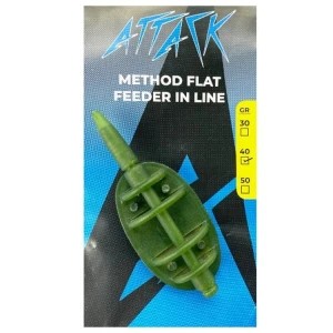 Method Feeder Attack Inline FLat Culoare Verde 60 G foto