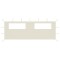 Gossi perete lateral foisor cu ferestre, 6x2 m, crem