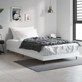 Cadru de pat, alb, 100x200 cm, lemn prelucrat, vidaXL