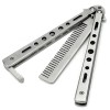 Briceag Antrenament Fluture Pieptene Argintiu Otel Inoxidabil Butterfly Ideallstore Camping