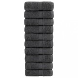 VidaXL Prosoape de baie premium SOLUND, 10 buc., antracit, 30x30 cm, 600 g/m&sup2;
