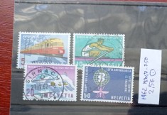 TS21 - Timbre serie - Elvetia - Helvetia 1962 Mi747 750