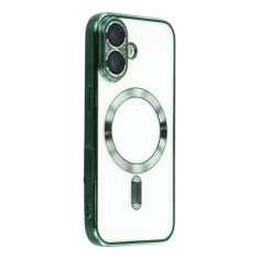 Husa compatibila cu IPhone 17, ALC MOBILE, pentru telefon mobil cu protectie pentru camera, Tehnologie MagSafe, rezistenta la socuri, contur Verde
