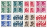 |Romania, LP 140/1940, Carol II - culori schimbate (uzuale), bloc 4, MNH