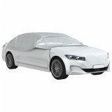 Cumpara ieftin Husa auto partiala, cu carlige, argintiu, XL, PEVA