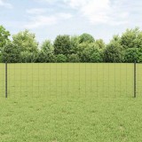 VidaXL Gard Euro cu 5 St&acirc;lpi Gri 0.6x10 m Oțel