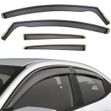 Set Paravanturi Auto Ford Focus Grand C-Max 2011-2019 Monovolum pentru Geamuri Fata-Spate WindDeflectors, Heko