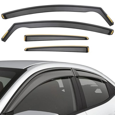 Set Paravanturi Auto Ssangyong Actyon 2006-2018 Suv pentru Geamuri Fata-Spate WindDeflectors foto