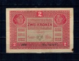 Austrio-Ungaria 1917 - 2 kronen, circulat
