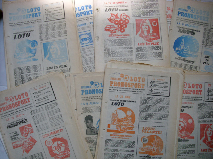 Programe Loto-pronosport noiembrie 1987