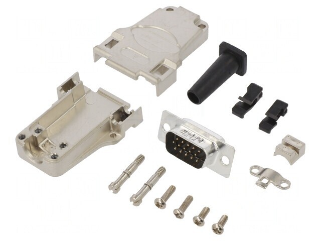 Conector D-Sub 15-Pin Male pentru Lipire