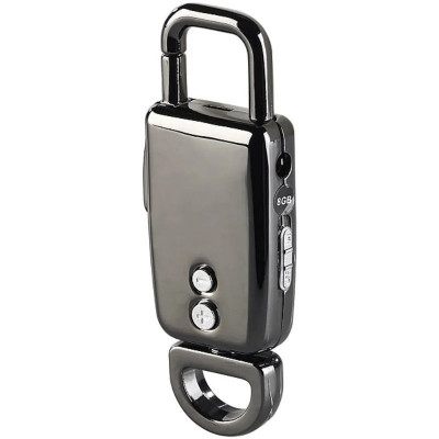 Breloc Reportofon iUni BR11, 8GB, MP3 Player, Black foto