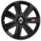 Set 4 Capace Roti GTX Negru Carbon Renault, R15