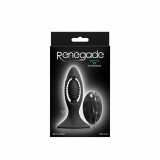 Renegade V2 - Dop anal cu telecomandă, negru, 11.2 cm, Orion