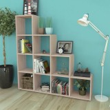 VidaXL Bibliotecă &icirc;n trepte / Raft de expunere 142 cm Stejar