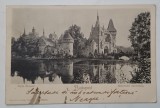 BUDAPESTA , CASTELUL VAJDA HUNYAD , CARTE POSTALA ILUSTRATA , CLASICA , DATATA 1905