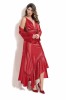 V574-31 Set 2 piese lenjerie elegant-casual din desu si halat lung cu material satinat si broderie, L, M, XL
